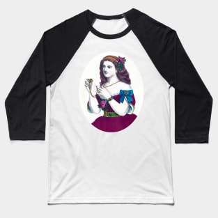 Pretty gypsy girl with jewels and mystery Baseball T-Shirt